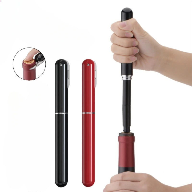 Saca-Rolhas Pneumático Portátil – Abridor de Vinho por Pressão de Ar, Sem Esforço, com Agulha de Aço Inoxidável – Design Elegante e Compacto
