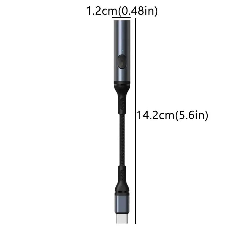 Isqueiro Elétrico Portátil USB Tipo-C – Recarregável, Sem Gás, à Prova de Vento