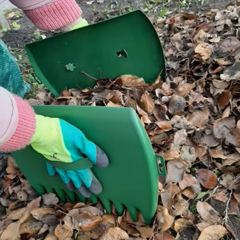 Ancinho de Mão para Jardinagem – Coletor de Folhas e Grama, Leve e Resistente