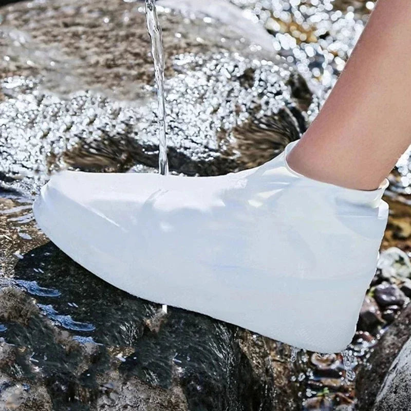 Capa de Sapato Impermeável Antiderrapante em Silicone – Protetor Reutilizável para Chuva e Lama