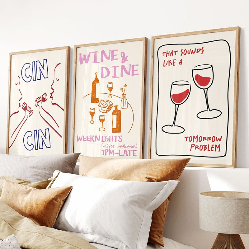 Pôsters Decorativos à Prova d’Água – Impressão HD Vibrante para Quarto, Sala, Escritório