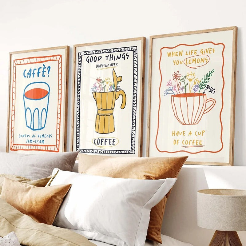 Pôsters Decorativos à Prova d’Água – Impressão HD Vibrante para Quarto, Sala, Escritório