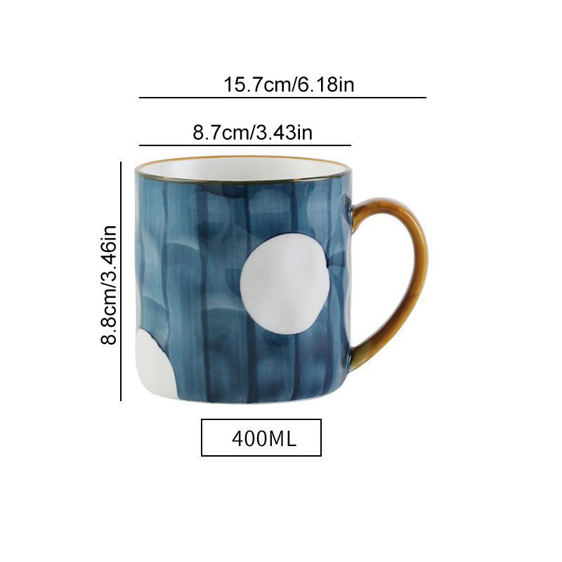 Caneca de Cerâmica 300ml com Tampa e Colher – 4 Estampas Exclusivas
