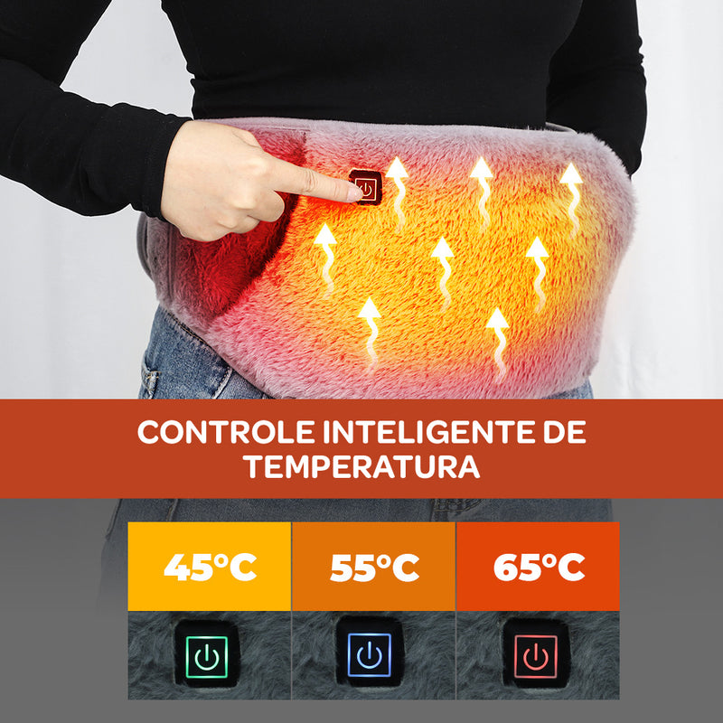 Cinto Aquecedor USB 2 em 1 | Alívio Imediato e Portátil