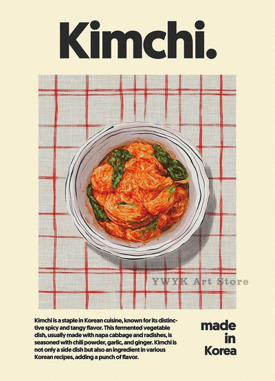 Pôsteres de Comidas Asiáticas | Arte Decorativa em Tela HD