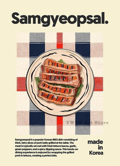 Pôsteres de Comidas Asiáticas | Arte Decorativa em Tela HD