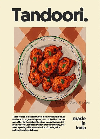 Pôsteres de Comidas Asiáticas | Arte Decorativa em Tela HD