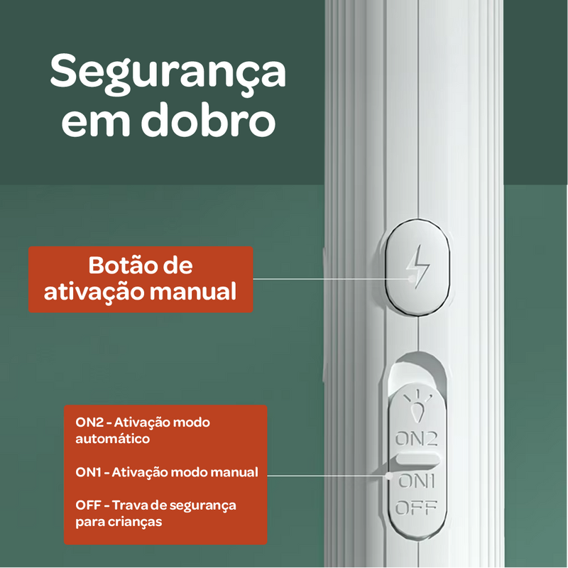 Raquete Elétrica Mata Mosquito – Recarregável e Segura para Uso Diário