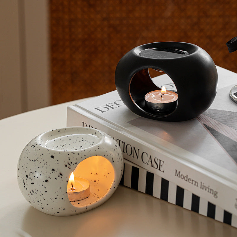 Difusor de Cerâmica para Aromaterapia com Vela – Queimador Elegante para Óleos Essenciais, Relaxamento e Presentes