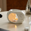 Difusor de Cerâmica para Aromaterapia com Vela – Queimador Elegante para Óleos Essenciais, Relaxamento e Presentes