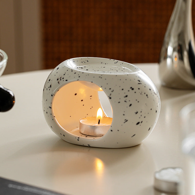 Difusor de Cerâmica para Aromaterapia com Vela – Queimador Elegante para Óleos Essenciais, Relaxamento e Presentes