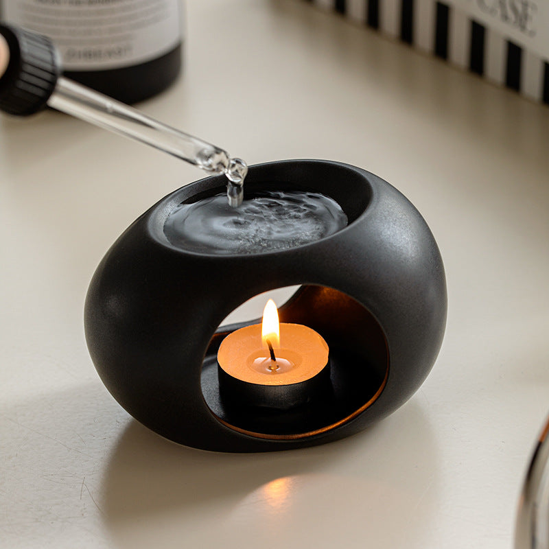 Difusor de Cerâmica para Aromaterapia com Vela – Queimador Elegante para Óleos Essenciais, Relaxamento e Presentes