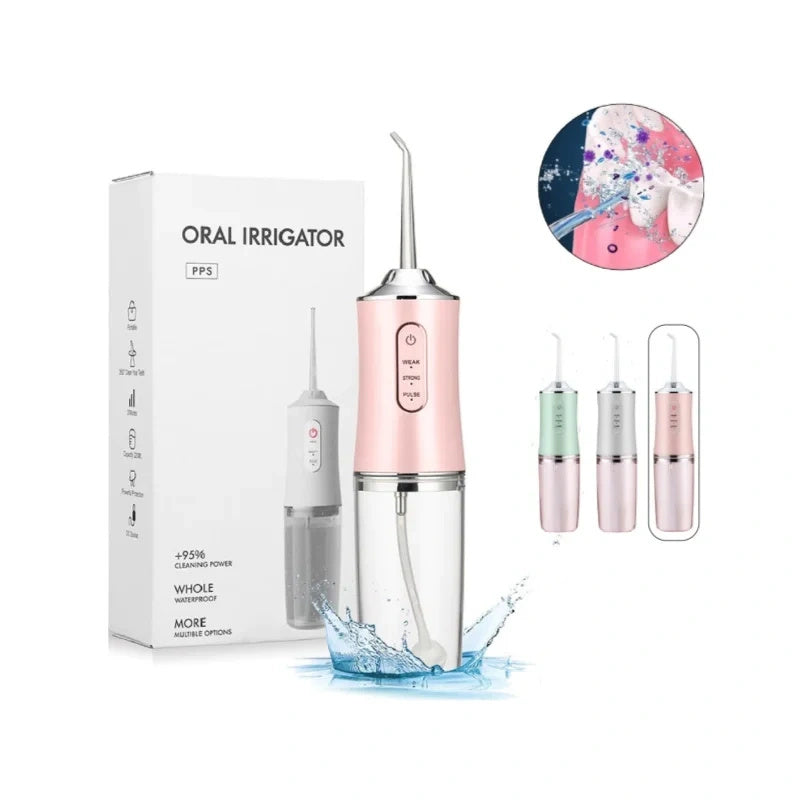 Irrigador Bucal Recarregável USB | Limpeza Profunda e Sem Dor