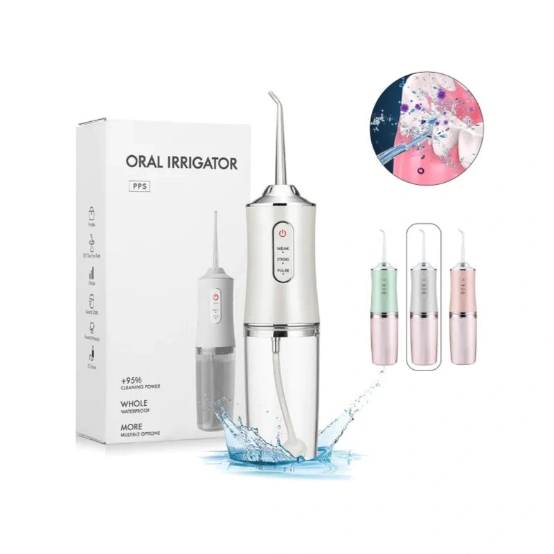 Irrigador Bucal Recarregável USB | Limpeza Profunda e Sem Dor
