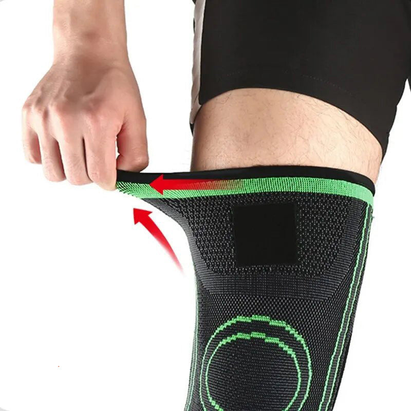 Joelheira de Compressão Inteligente com Alças Ajustáveis – Esportes, Corridas, Academia e Crossfit