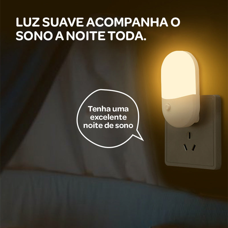 Lâmpada LED de Tomada Bivolt com Luz Quente e Fria – Econômica, Sem Pilhas, Ideal para Todos os Ambientes