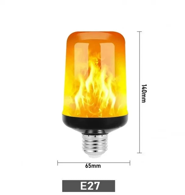 Lâmpada LED Chama Efeito Fogo 5W – Bivolt, E27, E27HT, Econômica e Decorativa