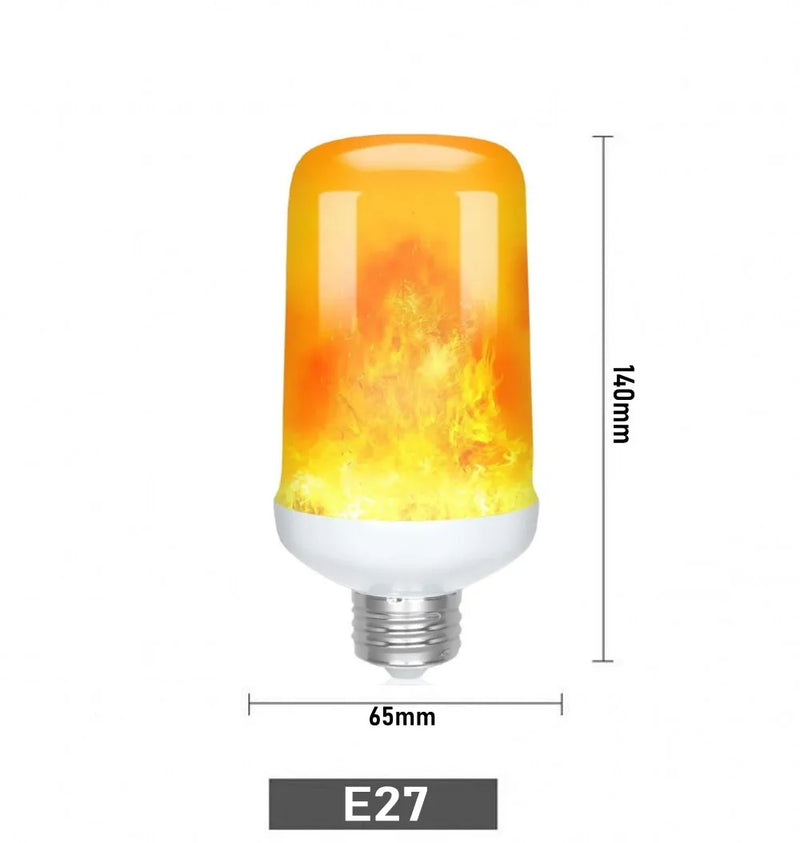 Lâmpada LED Chama Efeito Fogo 5W – Bivolt, E27, E27HT, Econômica e Decorativa
