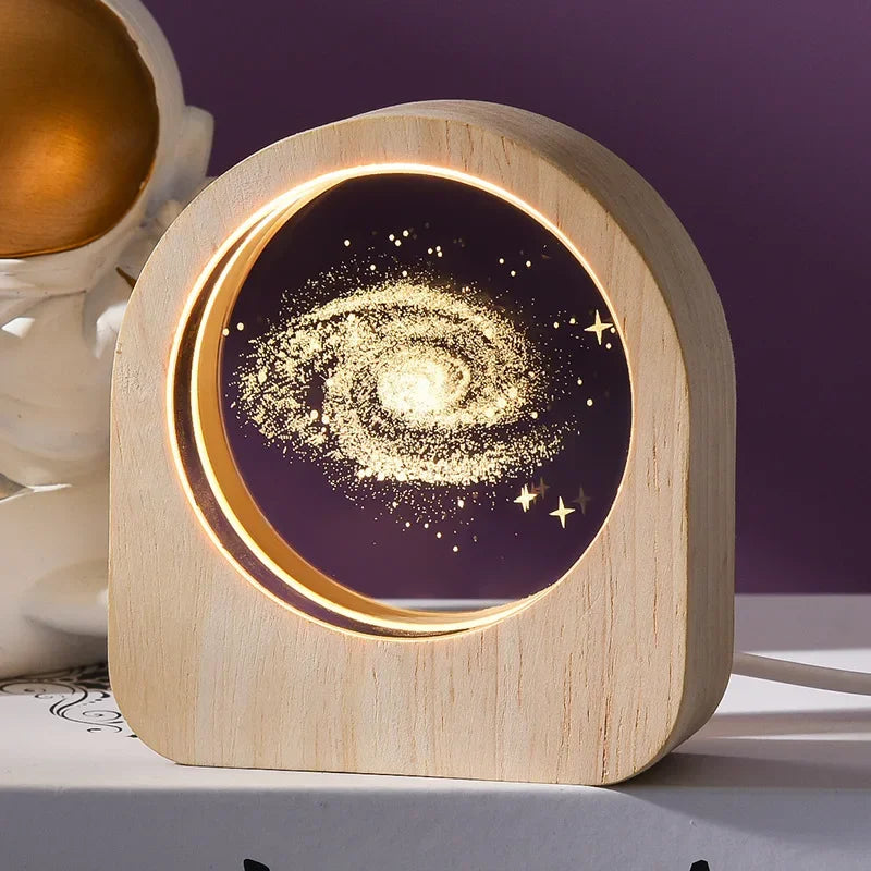 Luminária Decorativa LED com Temas Variados - Luz Aconchegante para Presentes e Decoração de Ambientes