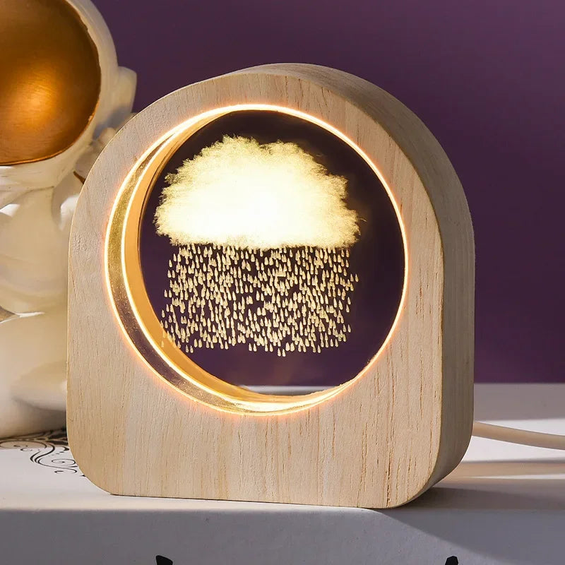 Luminária Decorativa LED com Temas Variados - Luz Aconchegante para Presentes e Decoração de Ambientes
