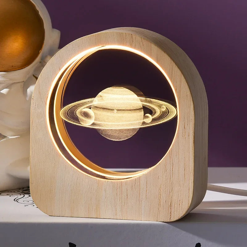 Luminária Decorativa LED com Temas Variados - Luz Aconchegante para Presentes e Decoração de Ambientes