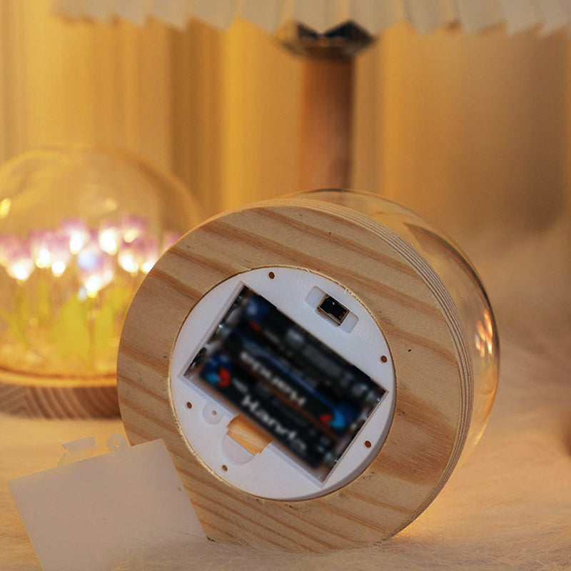Luminária DIY Tulipas em Cúpula de Vidro – Excelente Opção Para Presentes & Decoração