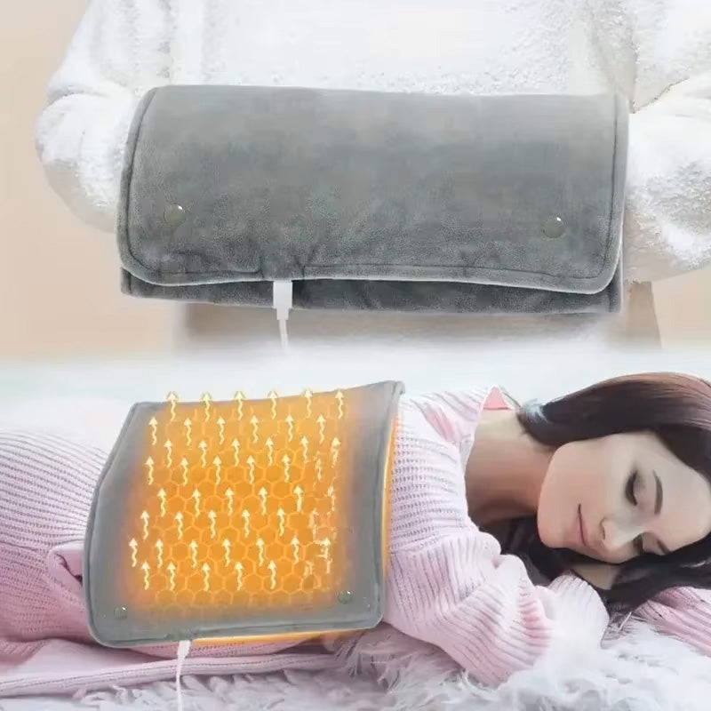 Manta Térmica Elétrica Comfy USB - Alívio de Dores Musculares e Aquecimento Corporal