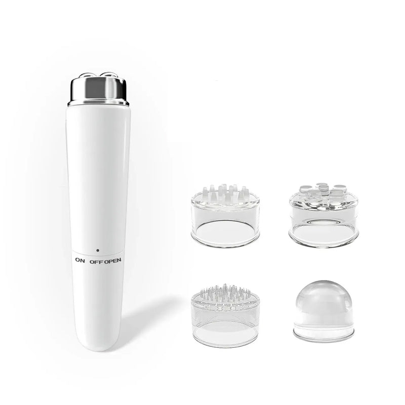 Massageador Facial Elétrico 4 em 1 – Microvibração para Olhos, Olheiras, Bolsas & Relaxamento
