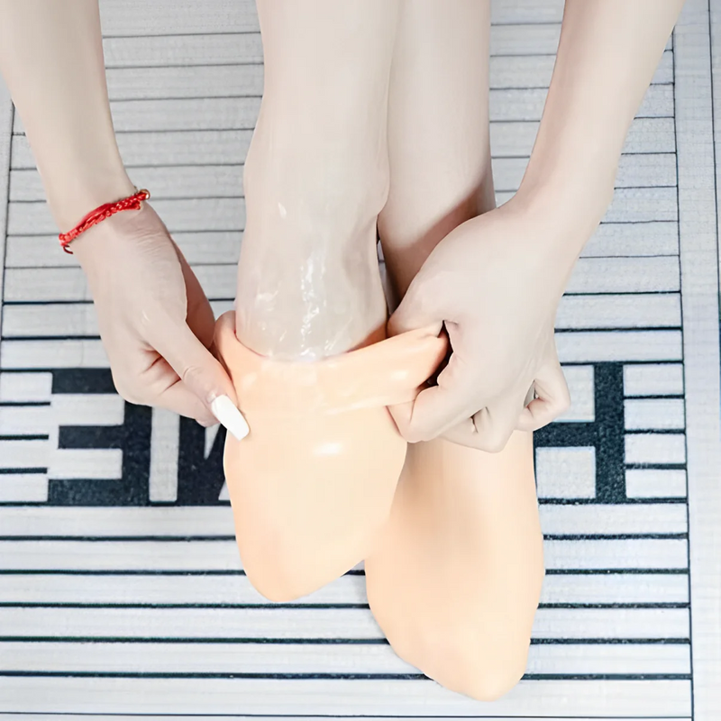 Meia de Silicone para Hidratação dos Pés – Antirrachadura e Restauração da Pele