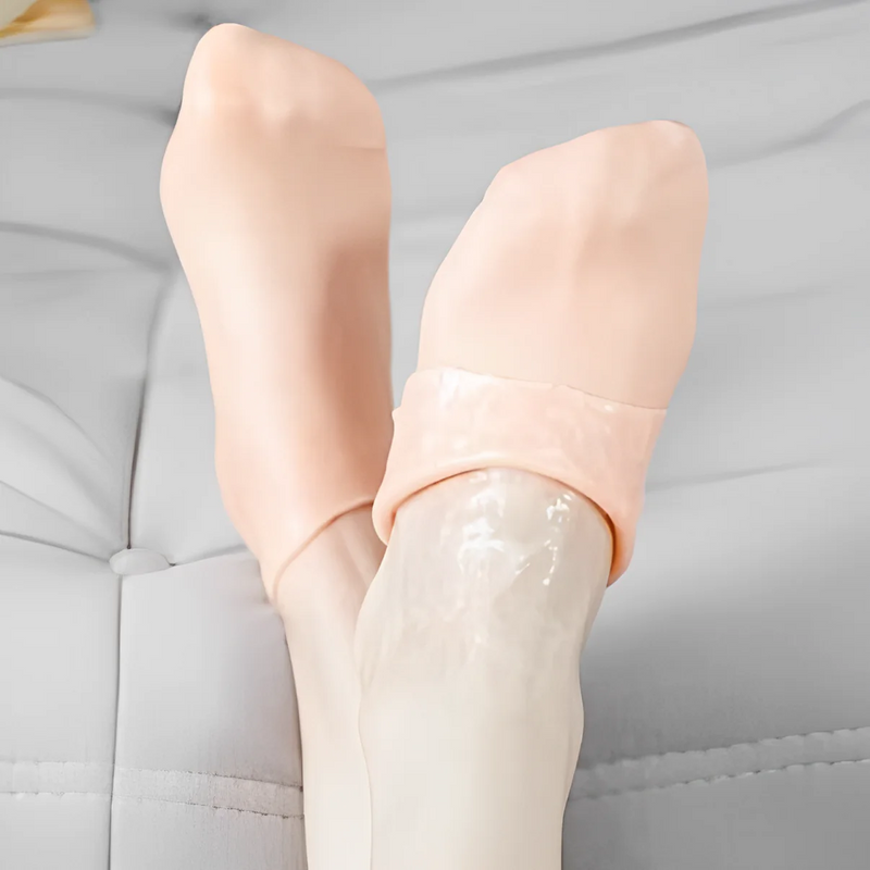 Meia de Silicone para Hidratação dos Pés – Antirrachadura e Restauração da Pele