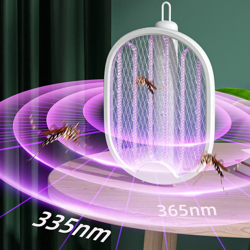 Raquete Elétrica Mata Mosquito – Recarregável e Segura para Uso Diário