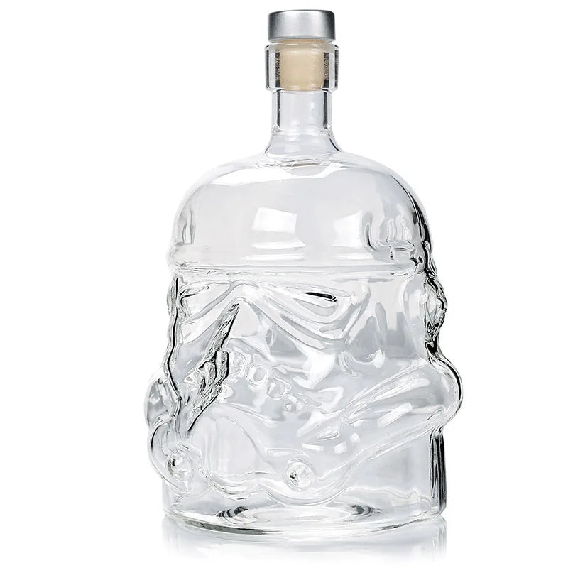Garrafa Stormtrooper em Vidro 650ml – Presente Criativo Star Wars