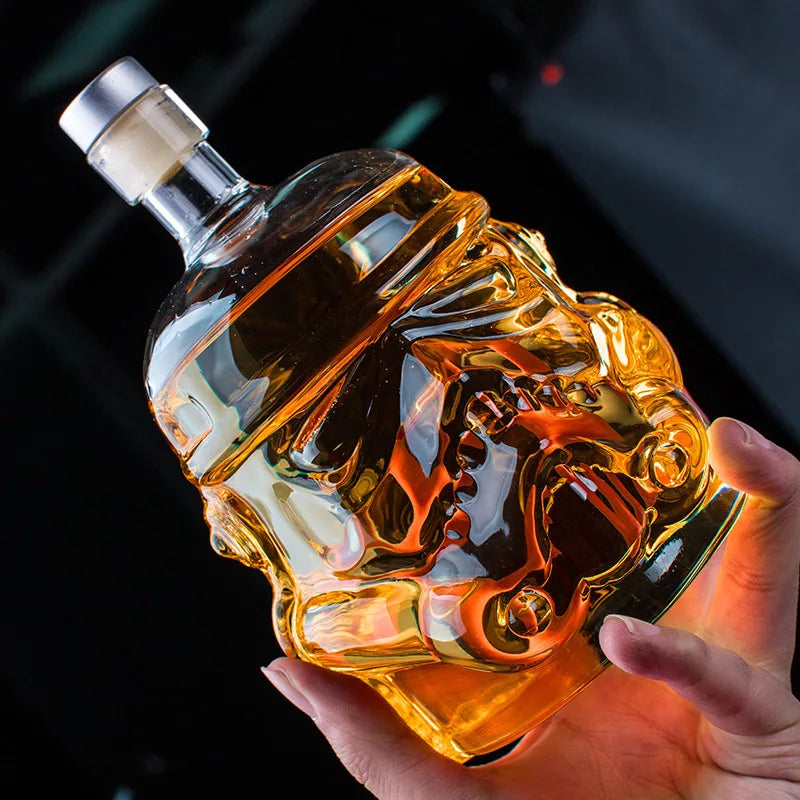 Garrafa Stormtrooper em Vidro 650ml – Presente Criativo Star Wars