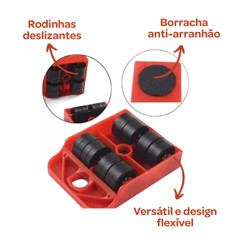 Suporte Movedor Lift Easy 150kg – Kit para Mover Móveis Pesados com Facilidade
