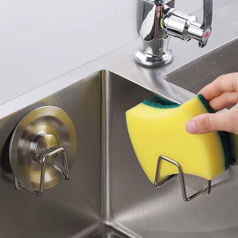Suporte de Aço Inoxidável Multifuncional - Organizador de Utensílios e Prateleira de Parede