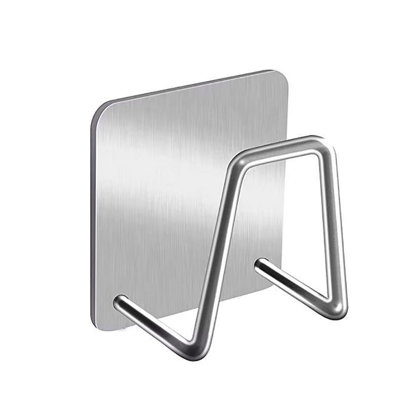 Suporte de Aço Inoxidável Multifuncional - Organizador de Utensílios e Prateleira de Parede