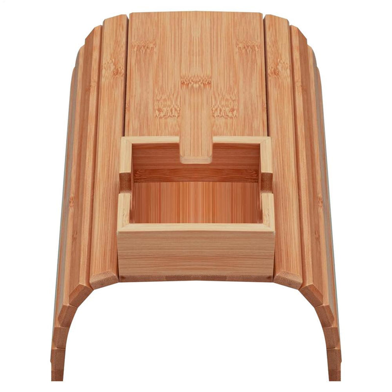Bandeja de Sofá com Porta-Copos em Bambu – Praticidade e Estilo