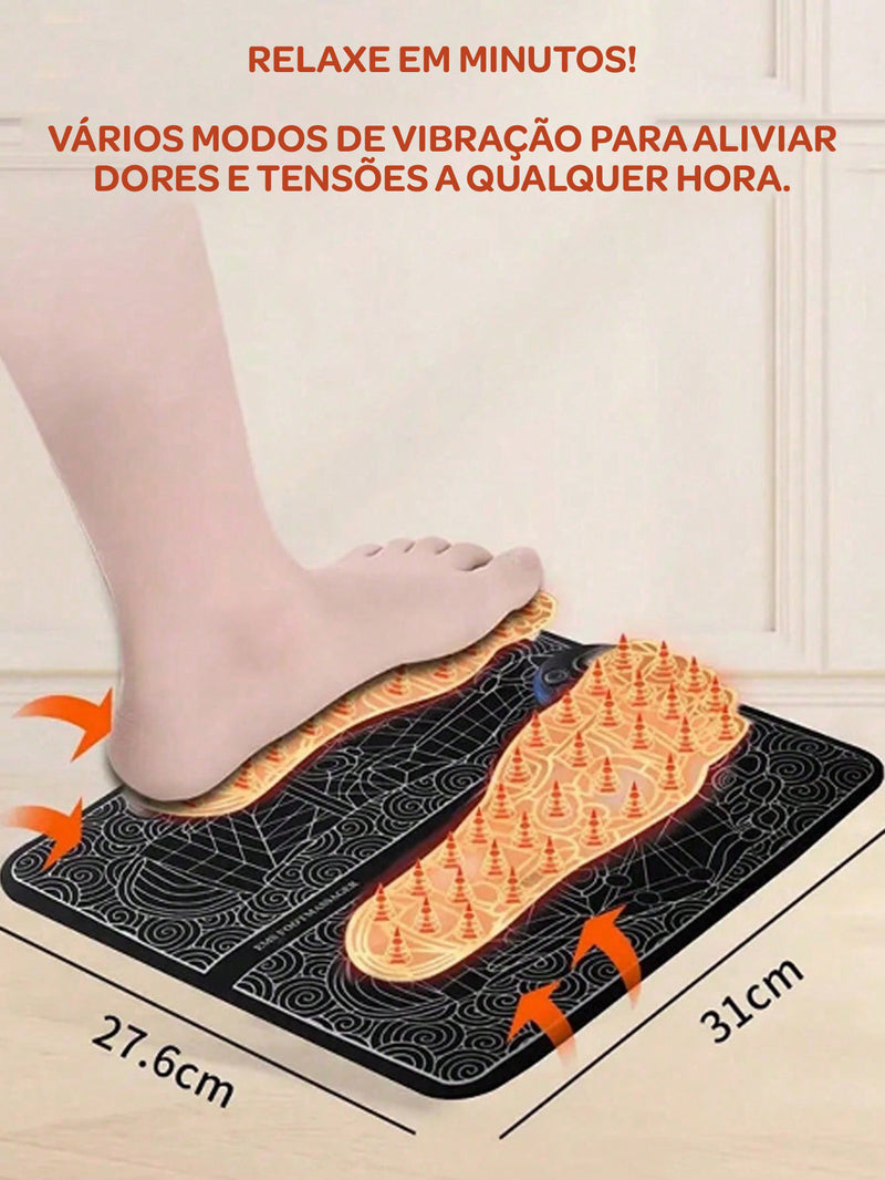 Tapete Massageador Portátil USB – Alívio Imediato com Vibração Ajustável