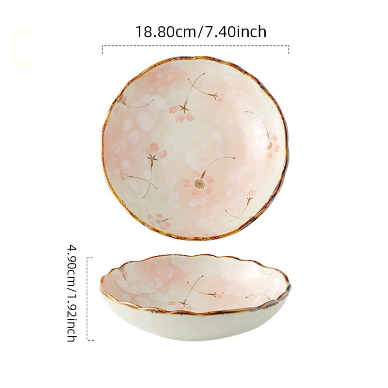 Louça de Cerâmica Estilo Japonês, Alta Temperatura, Uso Seguro – Perfeita para Casa, Restaurante, Chá, Presente