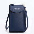 bolsa crossbody feminina versatil azul escuro