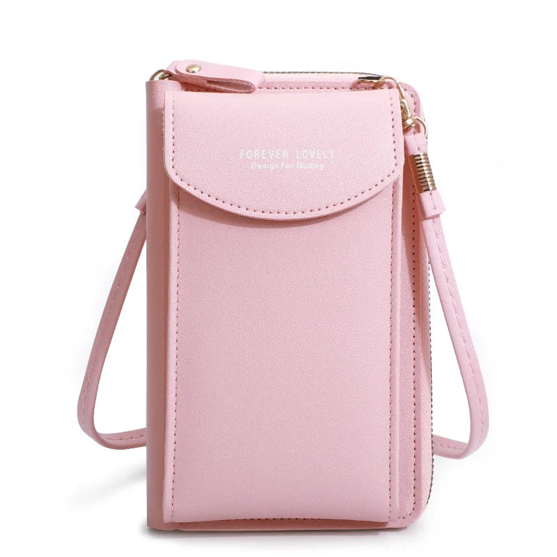 bolsa crossbody feminina versatil rosa bebe